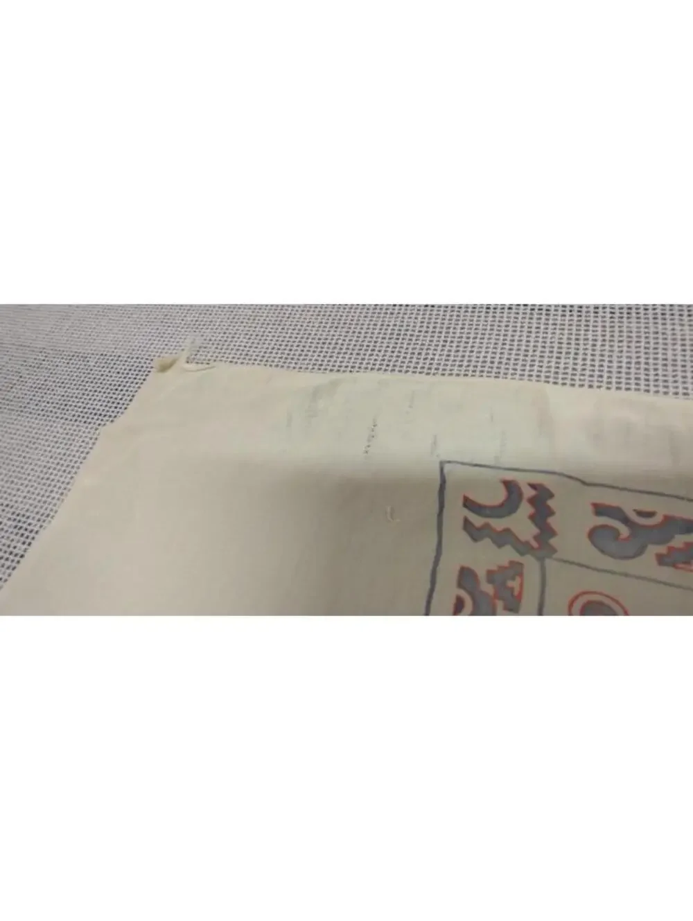 TIJUANA Mexico Edwardian Rayon Scarf 1910s Revolution 1920s Odd Size Victorian